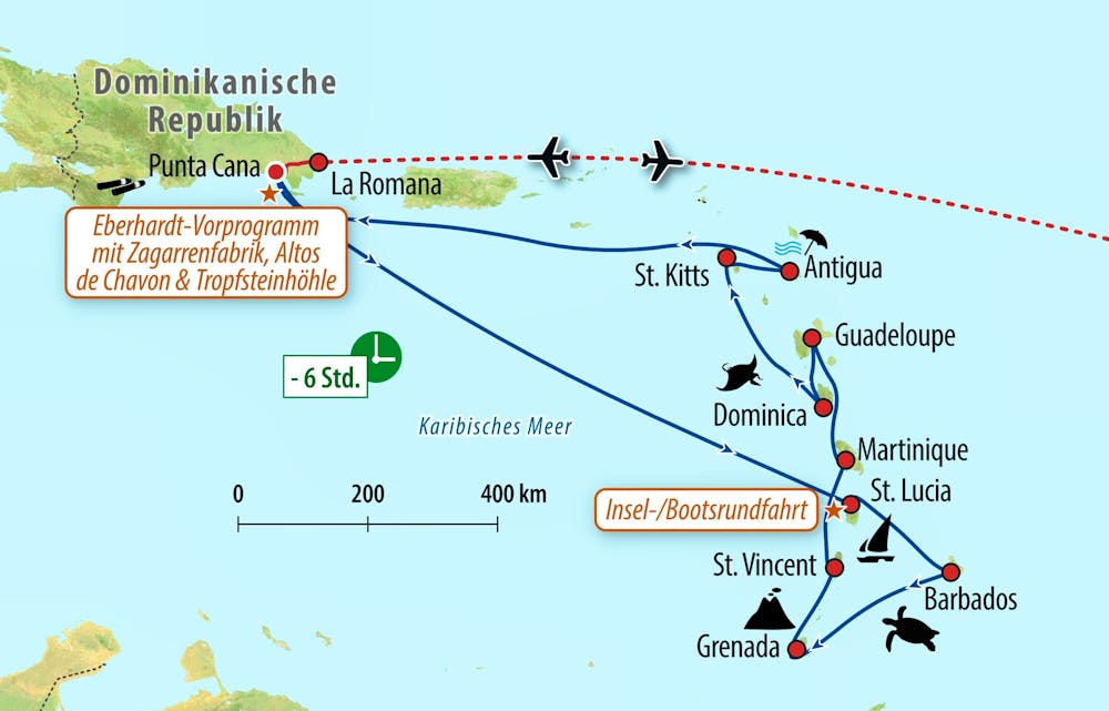 Ihre Reiseroute &ndash; &copy; Eberhardt TRAVEL