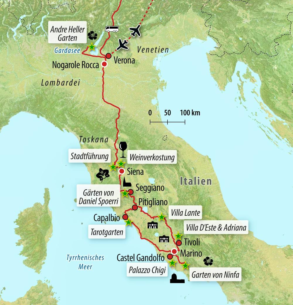 Ihre Reiseroute – © Eberhardt TRAVEL