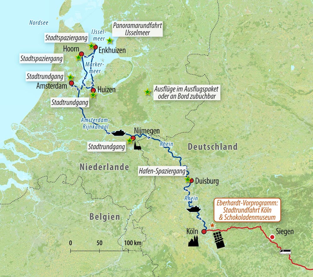 Ihre Reiseroute – © Eberhardt TRAVEL