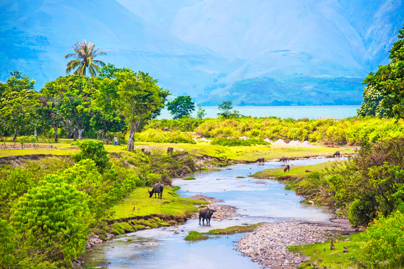 Flusslandschaft am Lake Toba im Norden von Sumatra - &copy;Matthew - stock.adobe.com