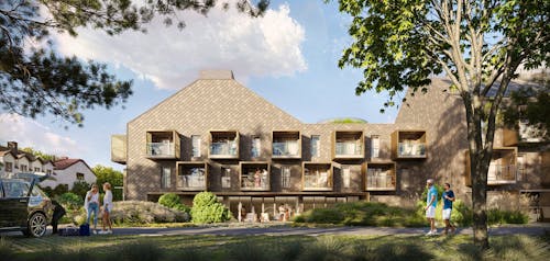 NICKEL Resort & Wellnest in Grzybowo bei Kolberg - Fassade 2 &ndash; &copy; Nickel Resort & WellNest
