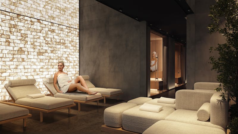 NICKEL Resort & Wellnest in Grzybowo bei Kolberg - Spa-Entspannungszone Salzwand – ©Nickel Resort & WellNest