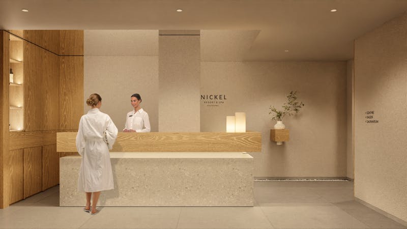 NICKEL Resort & Wellnest in Grzybowo bei Kolberg - Spa-Rezeption – ©Nickel Resort & WellNest