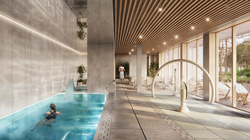 NICKEL Resort & Wellnest in Grzybowo bei Kolberg - Spa Wasserzone – ©Nickel Resort & WellNest
