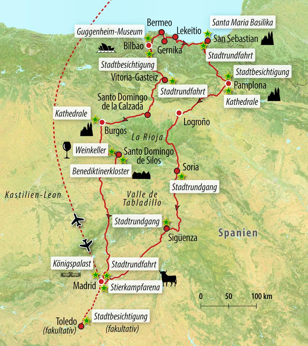 Ihre Reiseroute – © Eberhardt TRAVEL