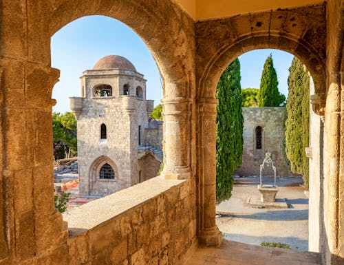 Kloster Filerimos auf der Akropolis von Ialyssos - Insel Rhodos – © lubos K - stock.adobe.com