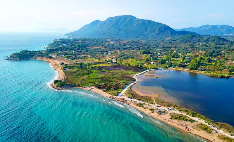 Lague von Korission - Insel Korfu - ©aerial-drone - stock.adobe.com
