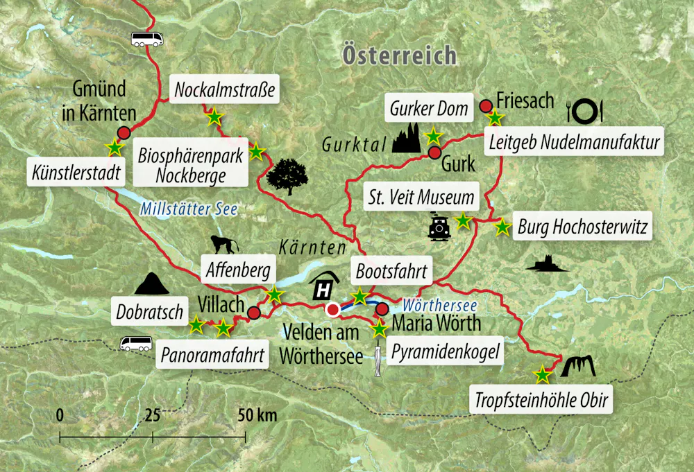 Ihre Reiseroute &ndash; &copy; Eberhardt TRAVEL