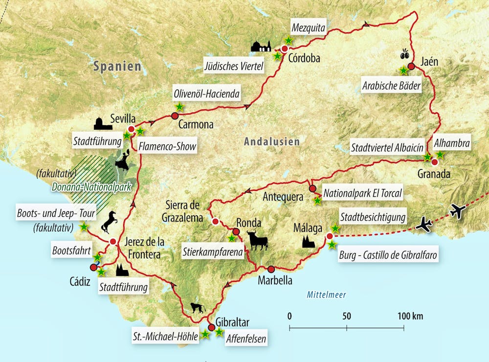 Ihre Reiseroute – © Eberhardt TRAVEL