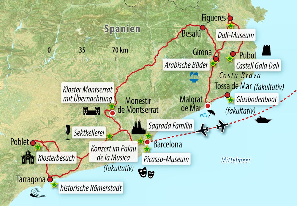 Ihre Reiseroute – © Eberhardt TRAVEL