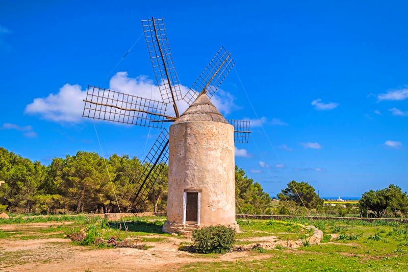 Mühle auf der La Mola Hochebene auf der Insel Formentera - ©Tolo - stock.adobe.com