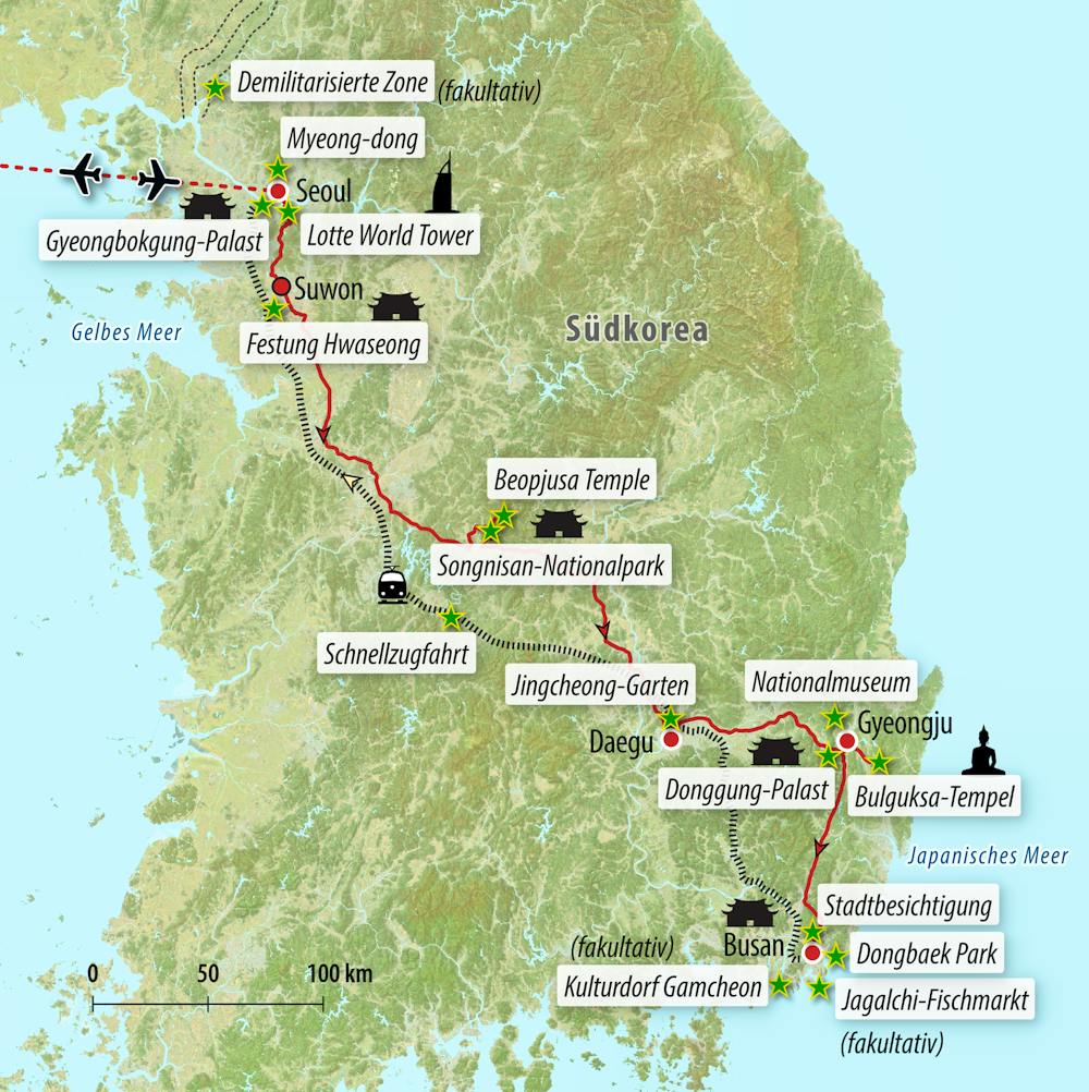 Ihre Reiseroute – © Eberhardt TRAVEL