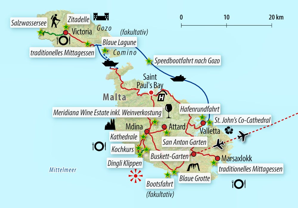 Ihre Reiseroute – © Eberhardt TRAVEL