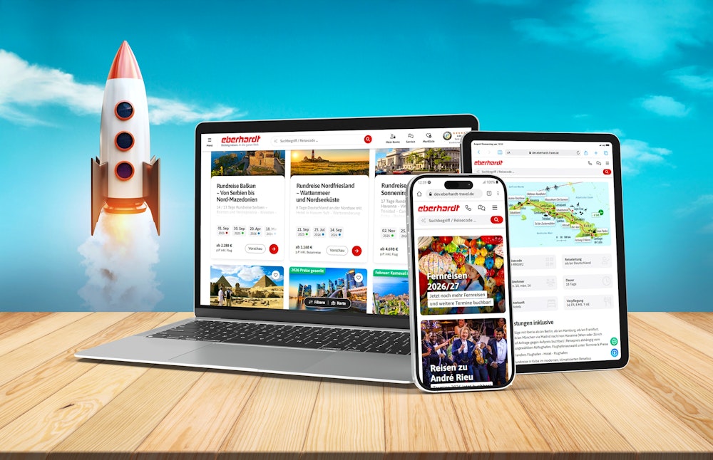 Relaunch Website EberhardtTRAVEL Übersichtlich – © Eberhardt TRAVEL