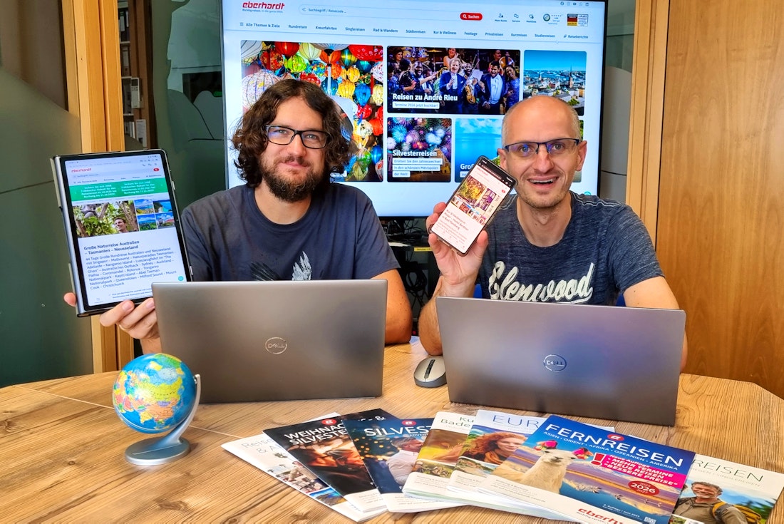 Lars Dittrich Marcus Richter Webentwickler EberhardtTRAVEL – © Eberhardt TRAVEL