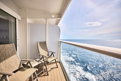 Balkon der Balkonkabine  auf der Mein Schiff Relax &ndash; &copy; René Supper
