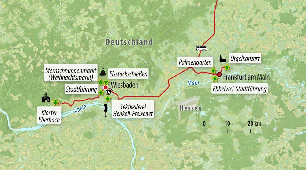 Ihre Reiseroute – © Eberhardt TRAVEL