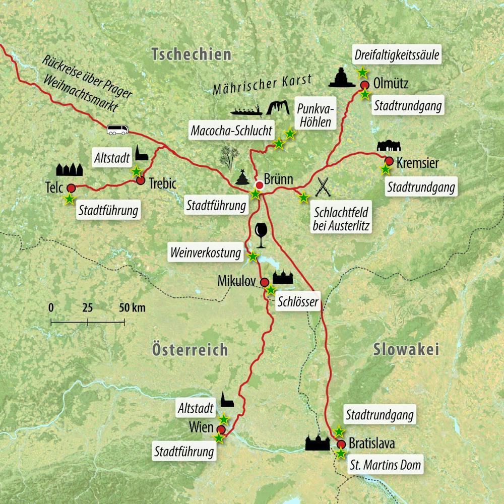 Ihre Reiseroute – © Eberhardt TRAVEL