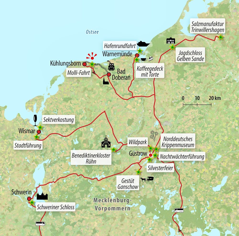 Ihre Reiseroute – © Eberhardt TRAVEL