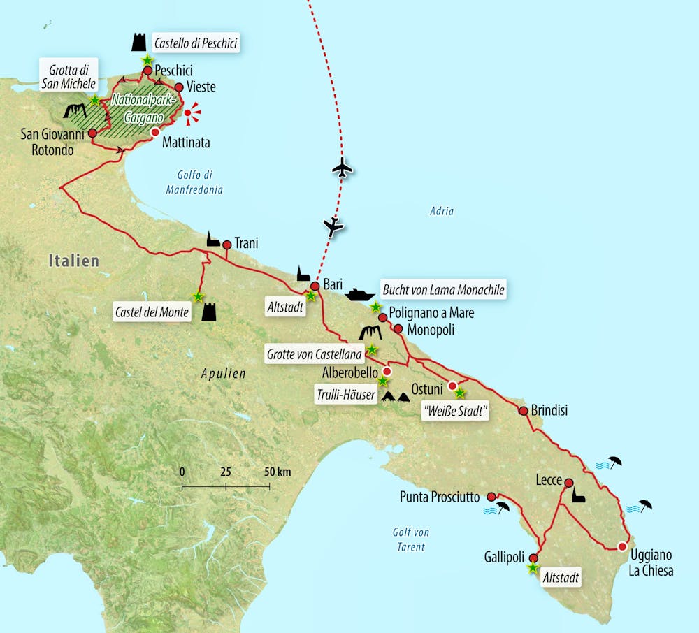Ihre Reiseroute – © Eberhardt TRAVEL