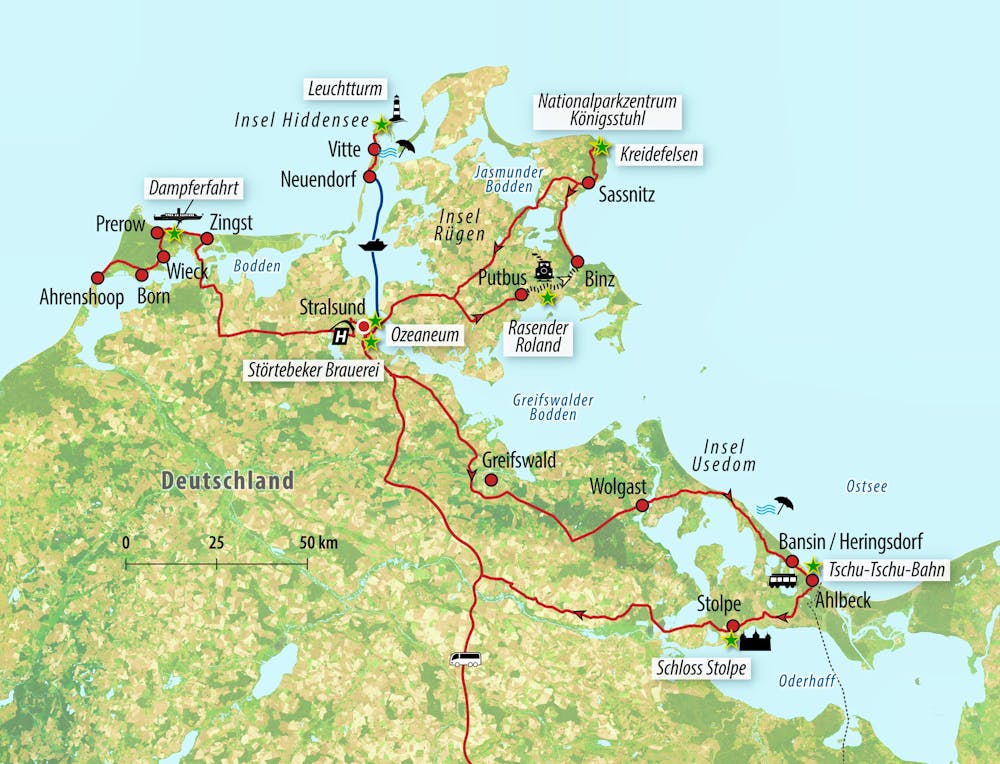 Ihre Reiseroute – © Eberhardt TRAVEL