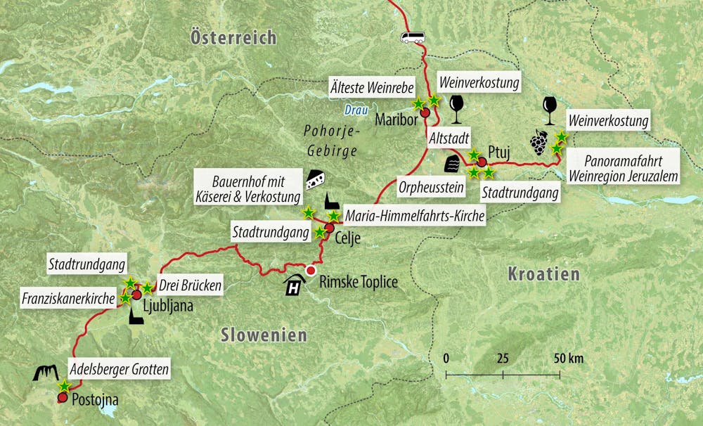 Ihre Reiseroute – © Eberhardt TRAVEL