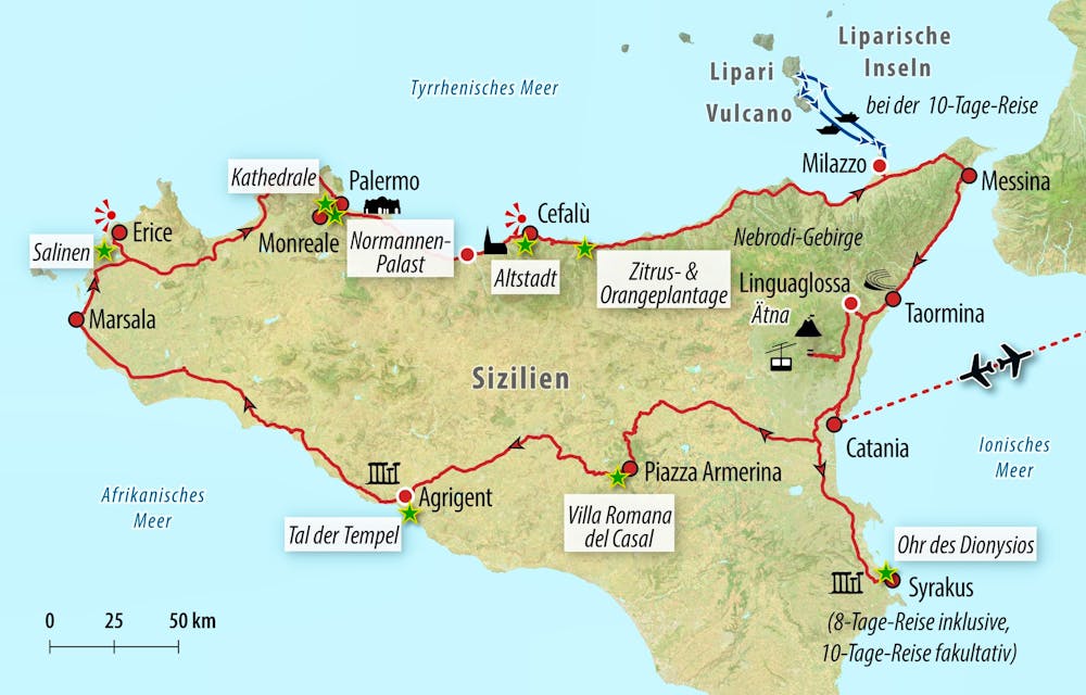 Ihre Reiseroute – © Eberhardt TRAVEL