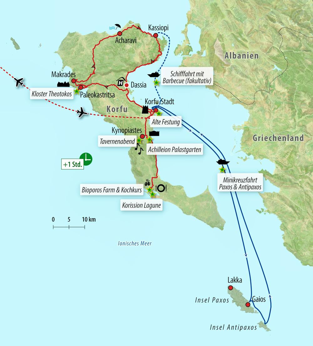 Ihre Reiseroute – © Eberhardt TRAVEL