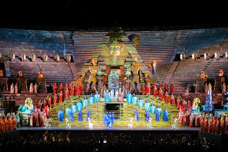 Oper Aida in der Arena von Verona - ©ENNEVI Foto – Courtesy of Fondazione Arena di Verona 