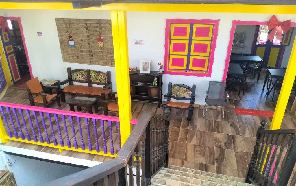 Außenbereich des Hotel La Tia Emiss in Salento, Kolumbien&nbsp;&ndash;&nbsp;&copy;&nbsp;Hotel La Tia Emiss