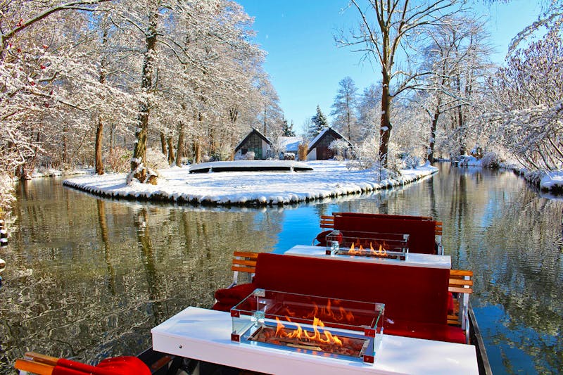 Spreehafen Burg - Kamin-Kahnfahrt im Winter - &copy;Spreehafen Burg - Tino Meier