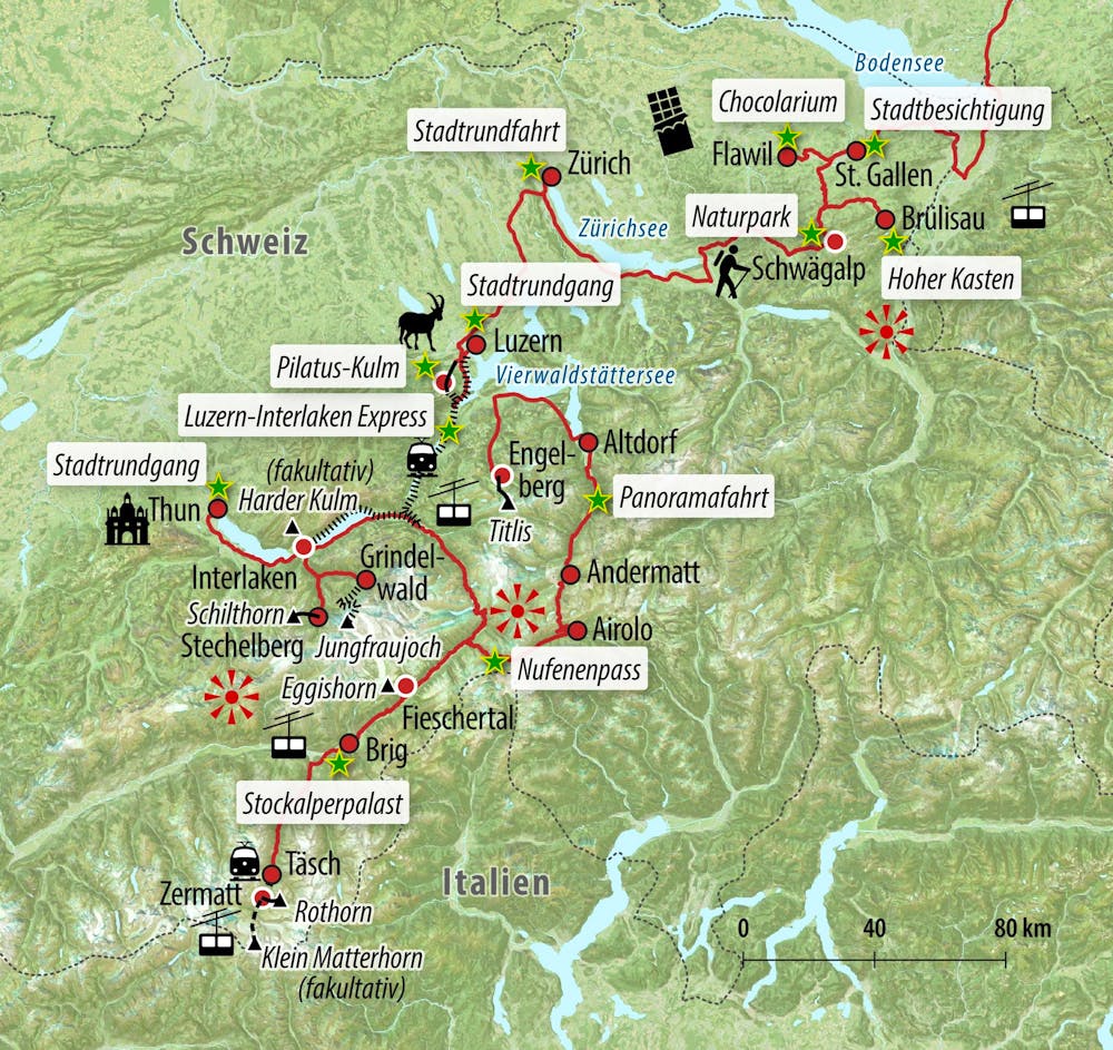 Ihre Reiseroute – © Eberhardt TRAVEL