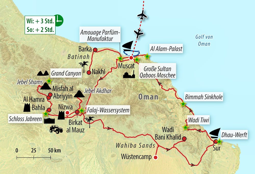 Ihre Reiseroute – © Eberhardt TRAVEL