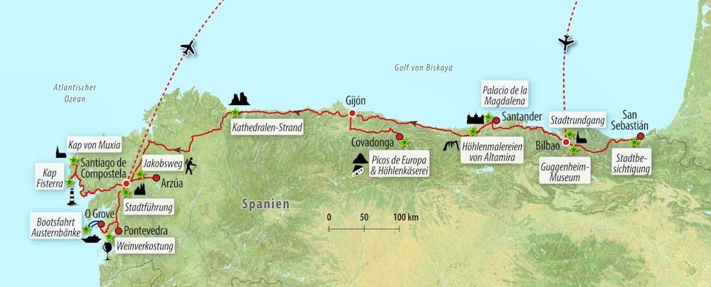 Ihre Reiseroute – © Eberhardt TRAVEL