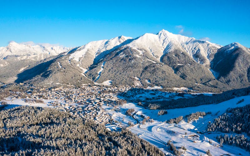 Seefeld und die WM-Arena von oben - ©Region Seefeld