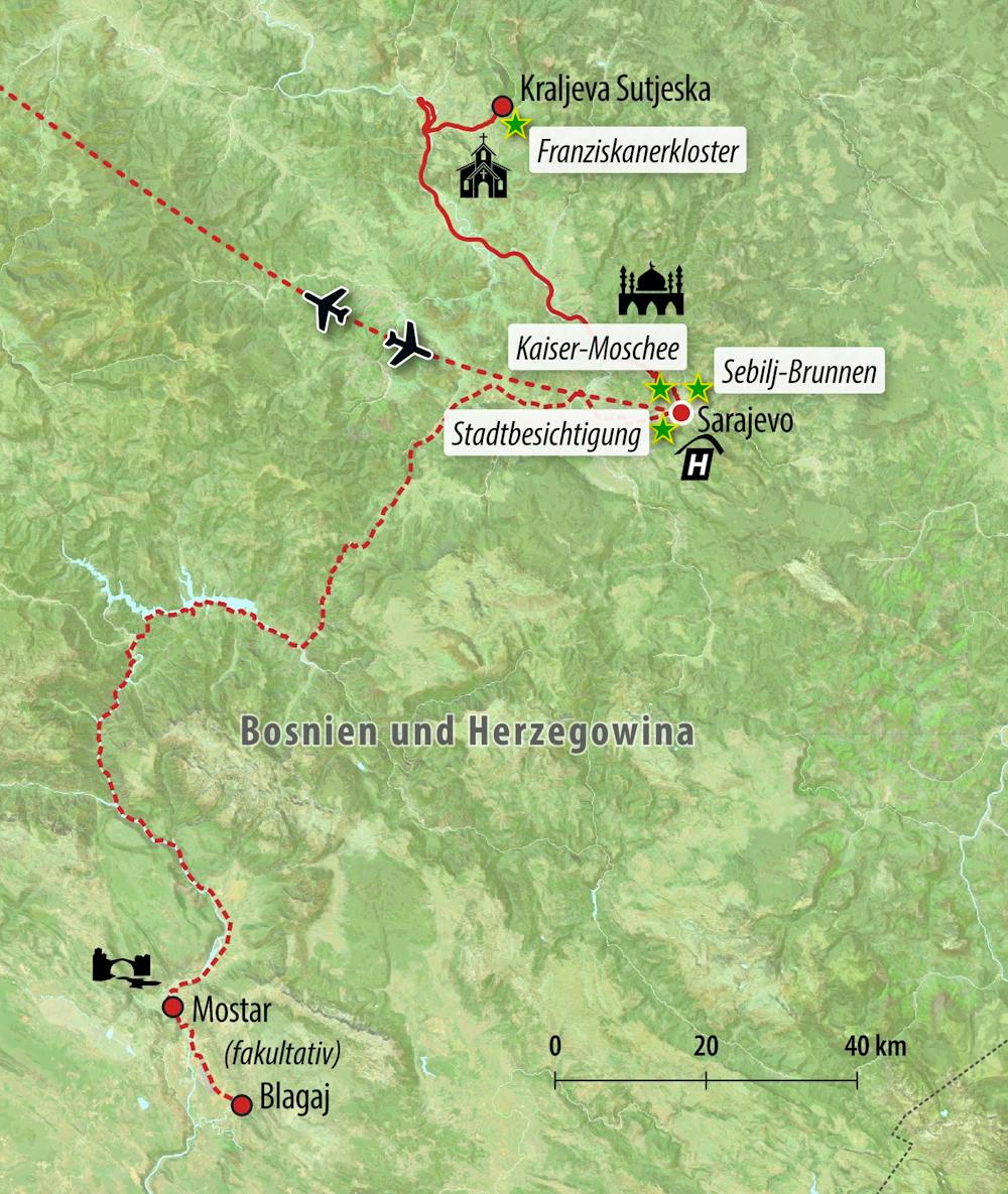 Ihre Reiseroute – © Eberhardt TRAVEL