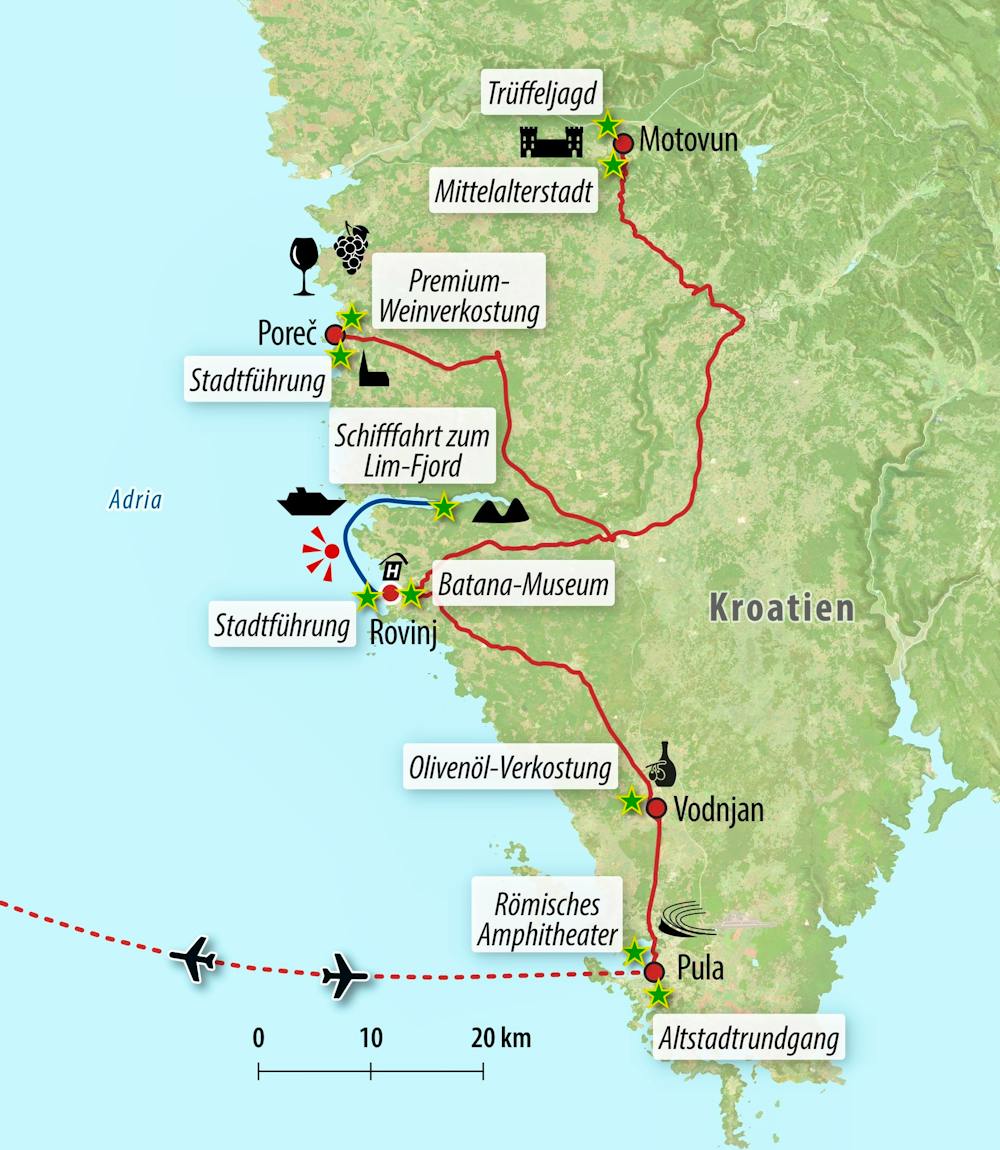 Ihre Reiseroute – © Eberhardt TRAVEL