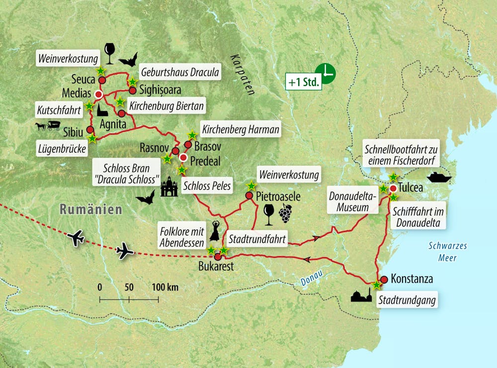 Ihre Reiseroute – © Eberhardt TRAVEL