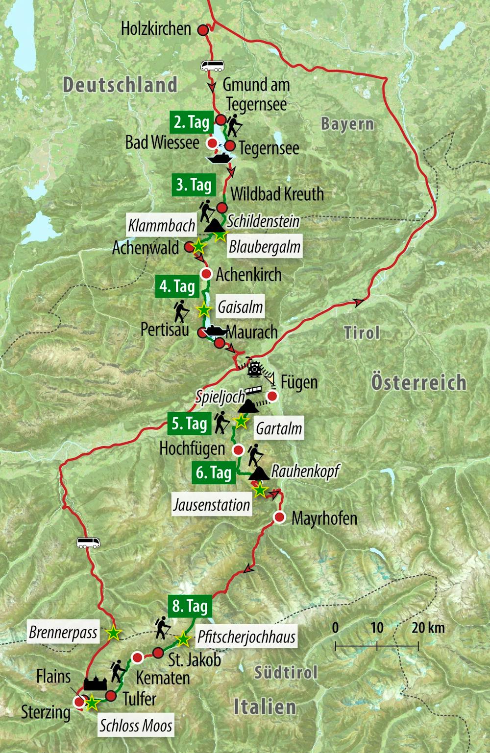 Ihre Reiseroute – © Eberhardt TRAVEL