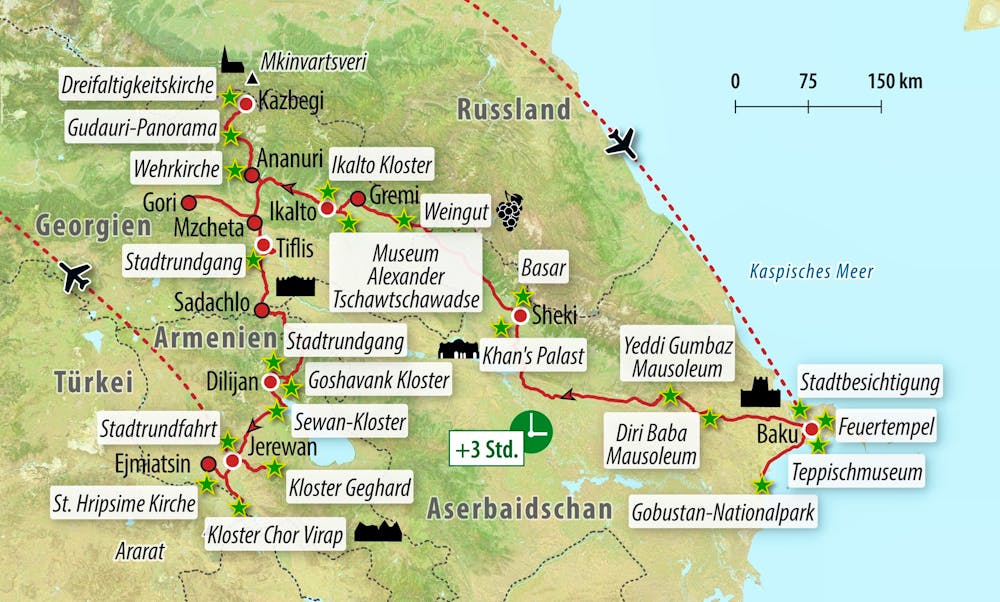 Ihre Reiseroute – © Eberhardt TRAVEL