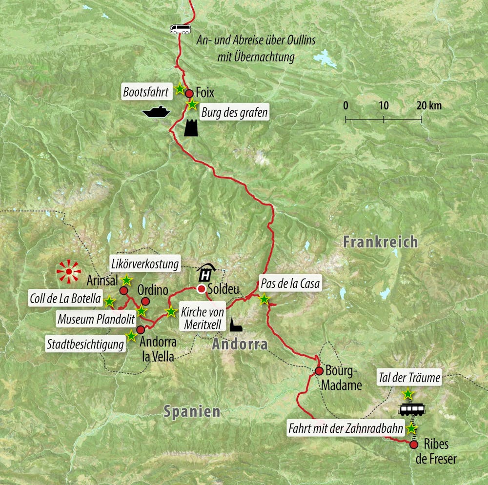 Ihre Reiseroute – © Eberhardt TRAVEL
