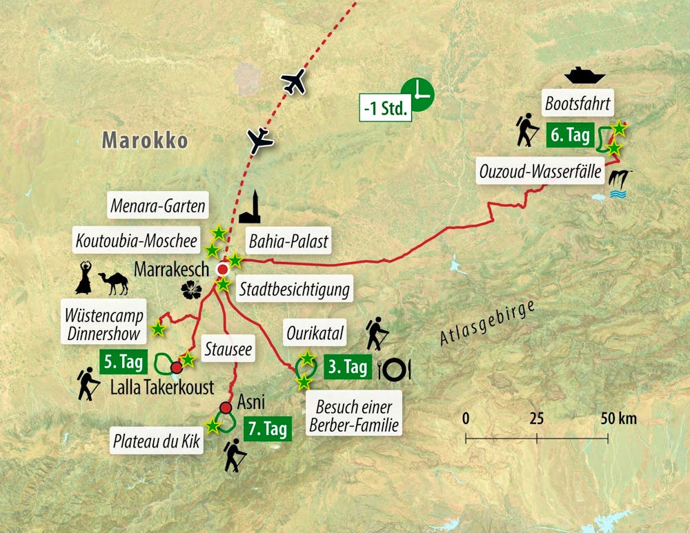 Ihre Reiseroute – © Eberhardt TRAVEL