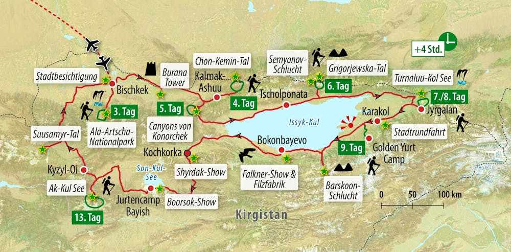 Ihre Reiseroute – © Eberhardt TRAVEL