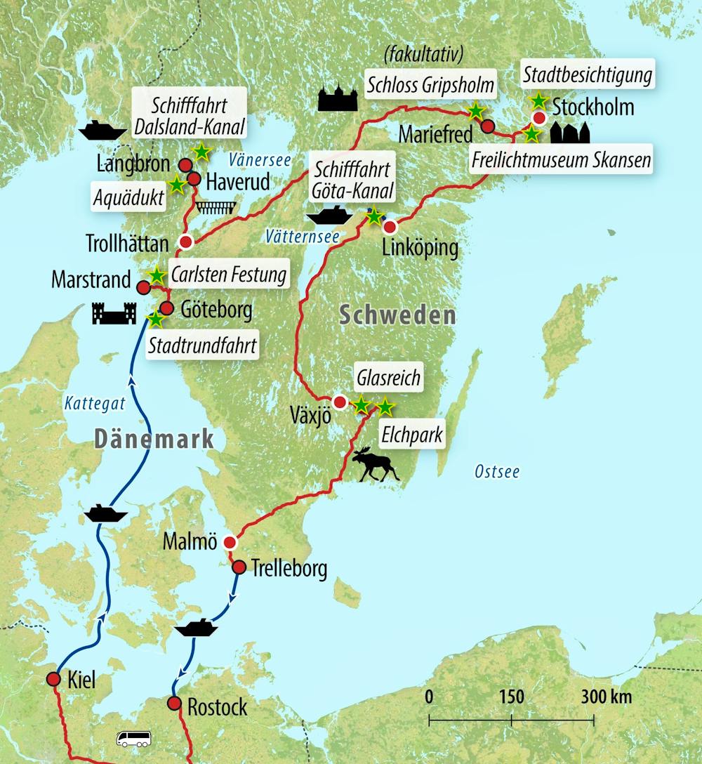Ihre Reiseroute – © Eberhardt TRAVEL