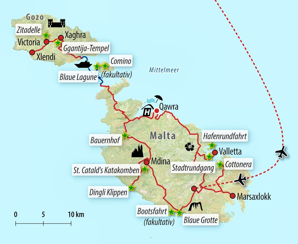Ihre Reiseroute – © Eberhardt TRAVEL