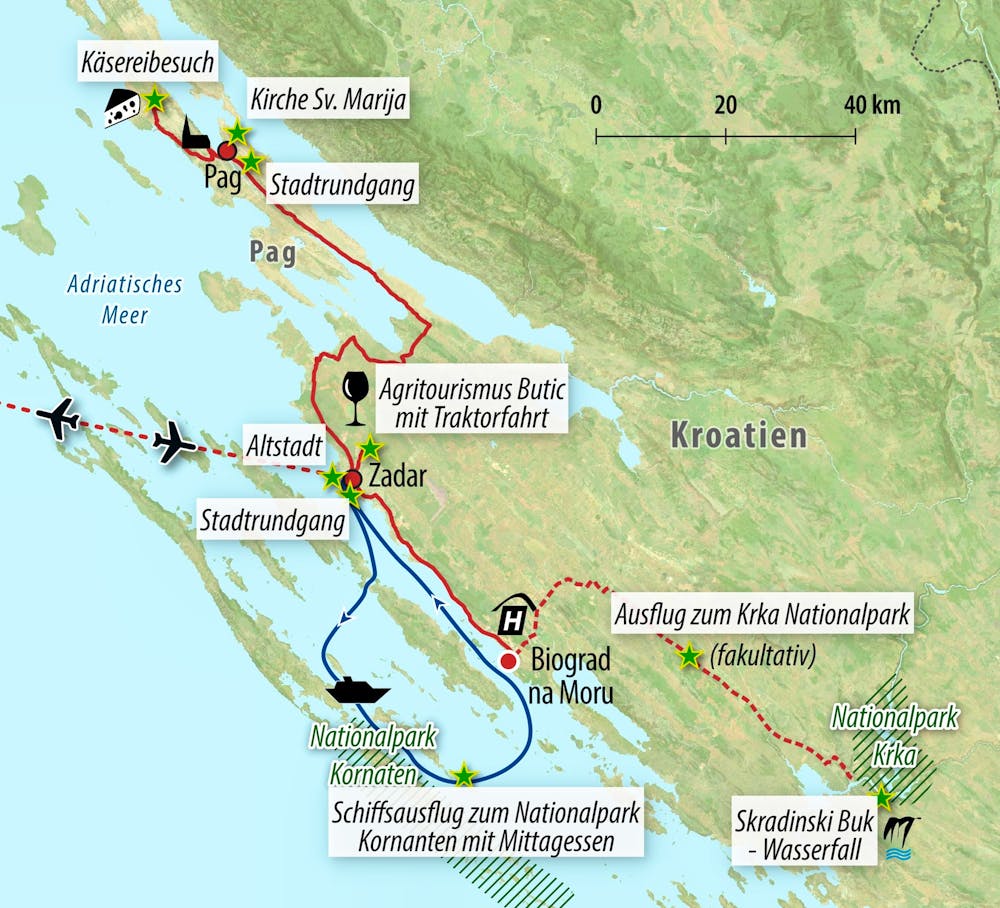 Ihre Reiseroute – © Eberhardt TRAVEL