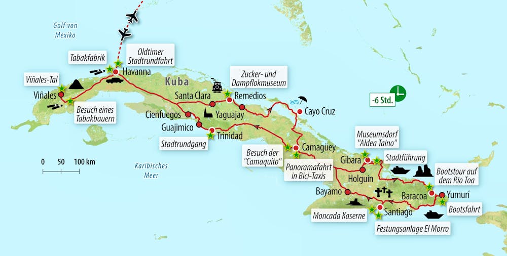 Ihre Reiseroute – © Eberhardt TRAVEL