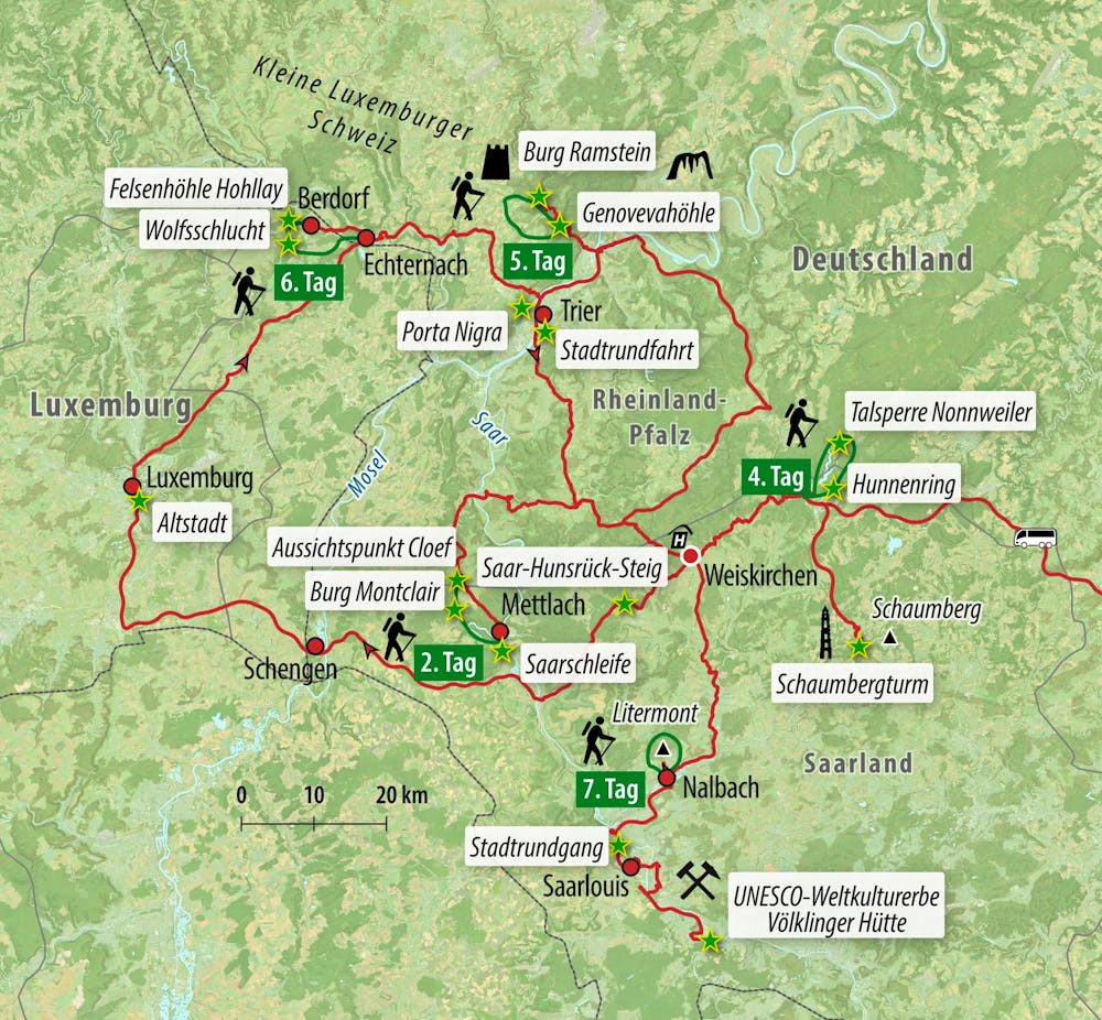 Ihre Reiseroute – © Eberhardt TRAVEL