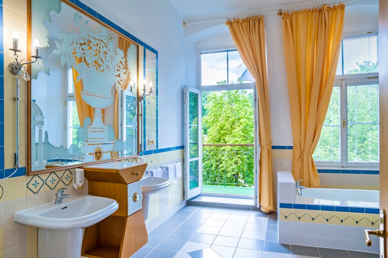 Franzensbad - Kurhotel Drei Lilien - Beispiel Badezimmer – ©PETERMATTPHOTO@gmail.com