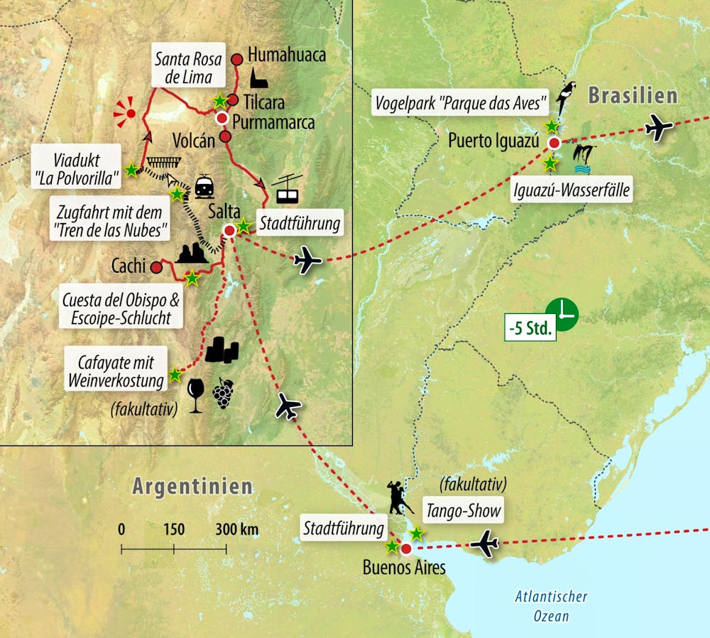Ihre Reiseroute – © Eberhardt TRAVEL